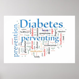Diabetes-Hinderung Poster
