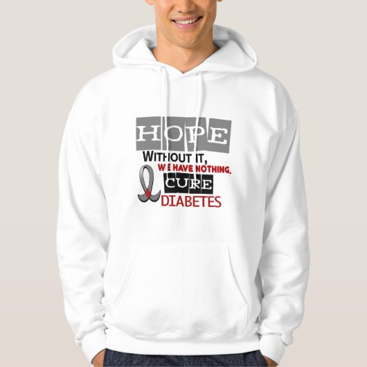 Diabetes HOFFNUNG 2 Hoodie (Vorderseite)