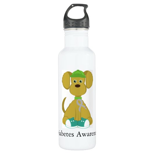 Diabetes-Hund Sully Freiheits-Flasche Trinkflasche (Vorderseite)
