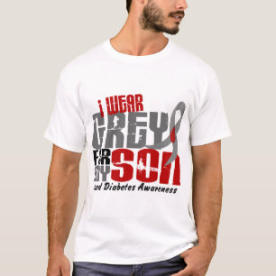 Diabetes I ABNUTZUNGS-GRAU FÜR MEINEN SOHN 6,2 T-Shirt