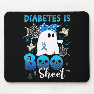 Diabetes ist Boo Sheets Geist Diabetes Bewusstsein Mousepad