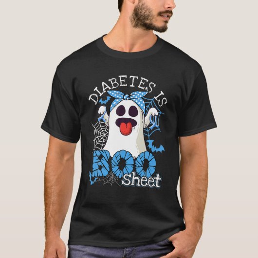 Diabetes ist ein boomendes Halloween-Geist Diabete T-Shirt (Vorderseite)