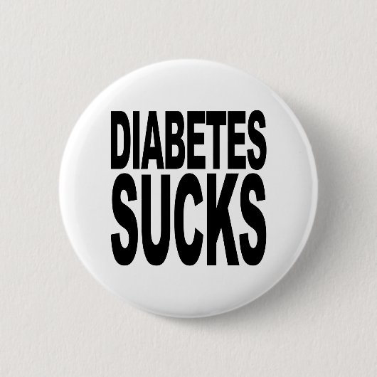 Diabetes ist zum Kotzen Button (Vorderseite)