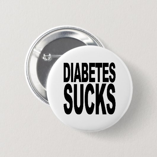Diabetes ist zum Kotzen Button (Vorne & Hinten)