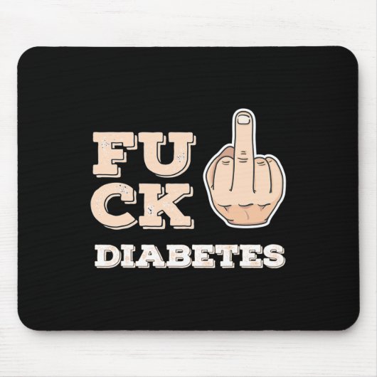 Diabetes - Kämpfer und Krieger - Mittel Mousepad (Vorne)