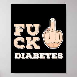 Diabetes - Kämpfer und Krieger - Mittel Poster
