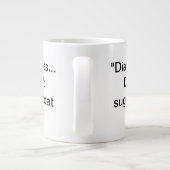 "Diabetes... kein Zucker..." Tasse (20oz) (Rückseite)