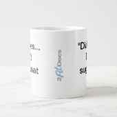 "Diabetes... kein Zucker..." Tasse (20oz) (Vorderseite)