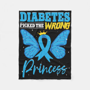 Diabetes löste die falsche Prinzessin T1d Diabetes Fleecedecke