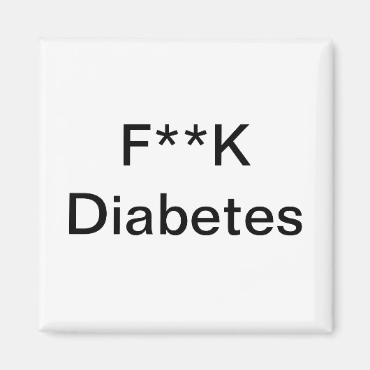 Diabetes-Magnet Magnet (Vorne)