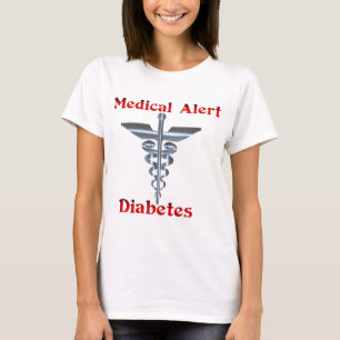 Diabetes medizinischer wachsamer Silvear Asclepius T-Shirt