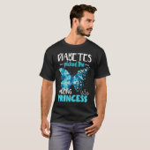 Diabetes Picked The Wrong Princess Diabetes T-Shirt (Vorne ganz)