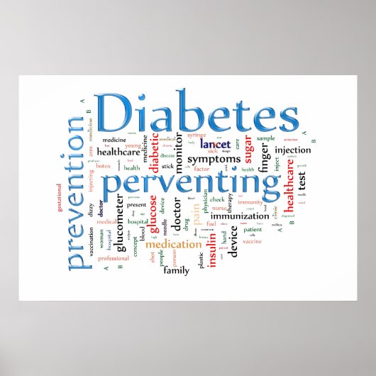 Diabetes-Prävention Poster (Vorne)