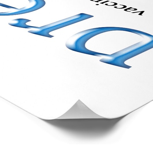 Diabetes Preventing Blue Poster (Ecke)