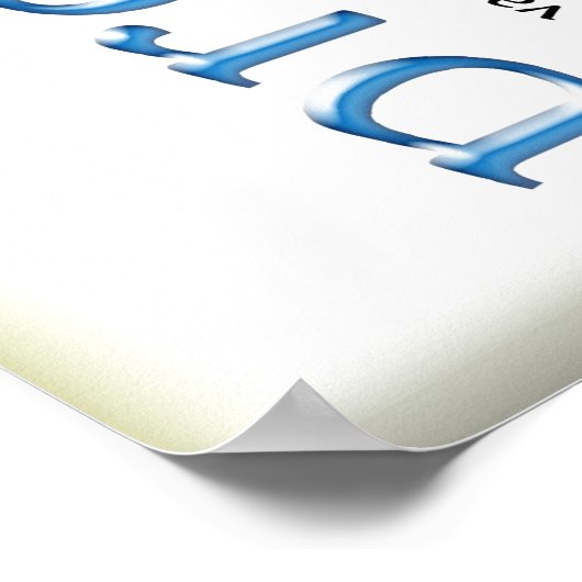 Diabetes Preventing Blue Poster (Ecke)