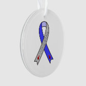 Diabetes Ribbon Ornament (Vorderseite)