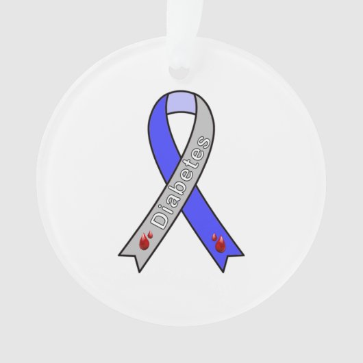 Diabetes Ribbon Ornament (Vorderseite)