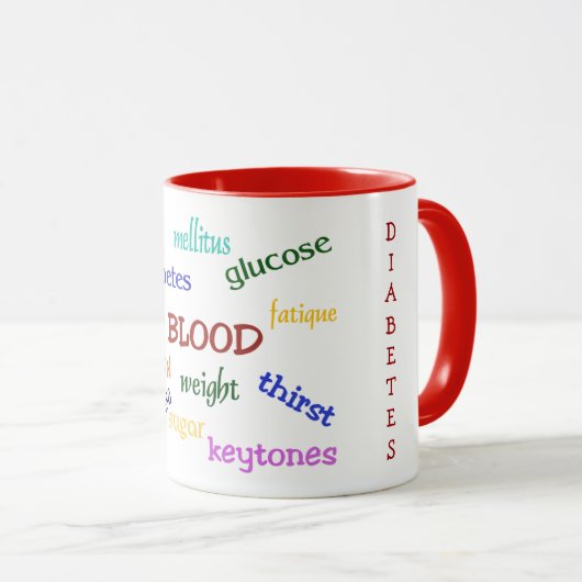 Diabetes Ringer-Tasse Tasse (VorderseiteRechts)