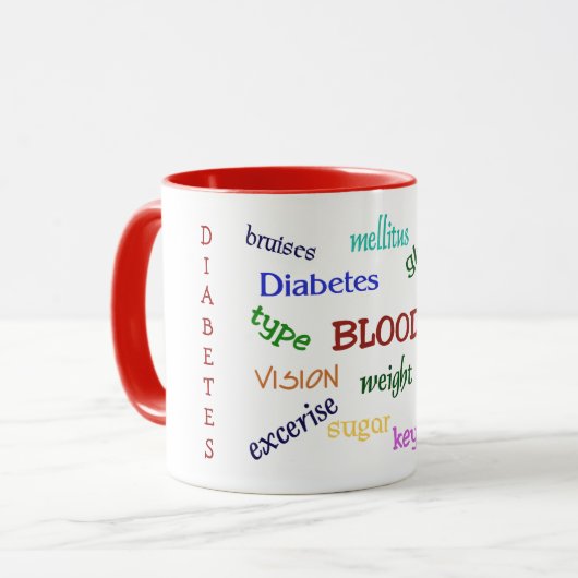 Diabetes Ringer-Tasse Tasse (Vorderseite Links)