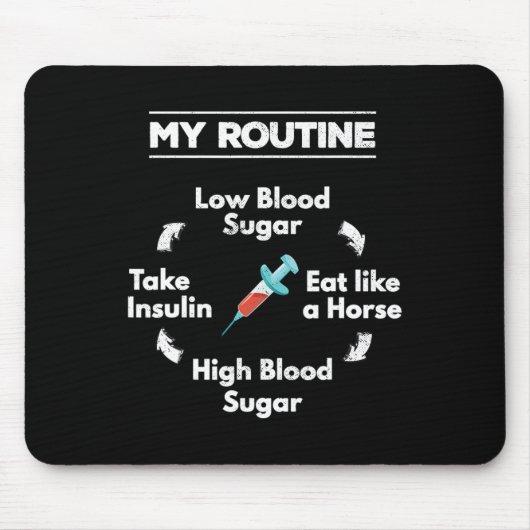 Diabetes Routine Insulin Injektionsnadel Niedrig Mousepad (Vorne)
