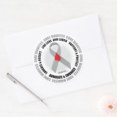 Diabetes Runder Aufkleber (Umschlag)