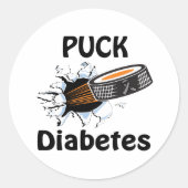 Diabetes Runder Aufkleber (Vorderseite)