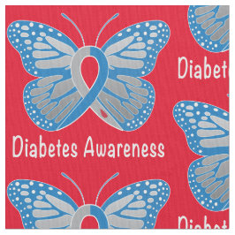 Diabetes-Schmetterlings-Bewusstseins-Band Stoff