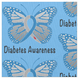Diabetes-Schmetterlings-Bewusstseins-Band Stoff