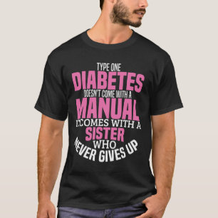 Diabetes-Schwester Typ 1 T1D Diabetikerinnen T-Shirt