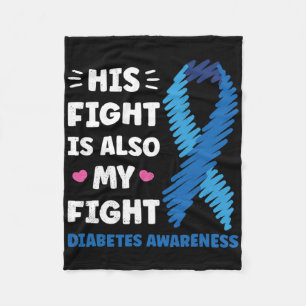 Diabetes Sein Kampf ist mein Kampf Bewusstsein Fleecedecke