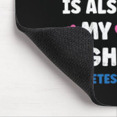 Diabetes Sein Kampf ist mein Kampf Bewusstsein Mousepad (Ecke)