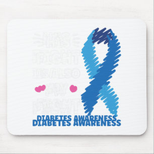 Diabetes Sein Kampf ist mein Kampf Bewusstsein Mousepad
