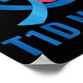 Diabetes: Sein Kampf ist meine T1d-Mama Poster (Ecke)