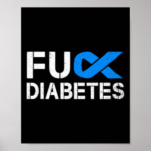 Diabetes-Sensibilisierungsband Typ 1 Zwei 2 T1D Poster