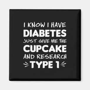 Diabetes-Sensibilisierungsgeschenk gibt mir Cupcak Magnet