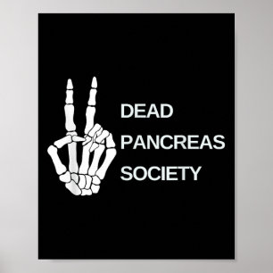 Diabetes-Sensibilisierungstag Skele des Toten Bauc Poster
