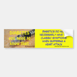 Diabetes - Sie Bedarf, das zu wissen Autoaufkleber