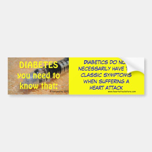 Diabetes - Sie Bedarf, das zu wissen Autoaufkleber (Vorne)