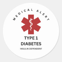 DIABETES-STICKER DES TYPS 1