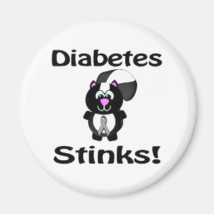 Diabetes stinkt Skunk Bewusstseins Design Magnet