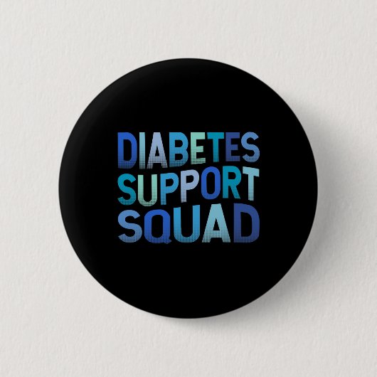 Diabetes Support Squad T1d Typ 1 Diabetes Erster T Button (Vorderseite)