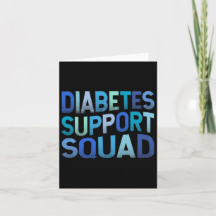 Diabetes Support Squad T1d Typ 1 Diabetes Erster T Karte