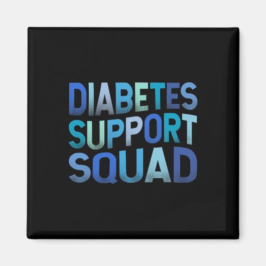 Diabetes Support Squad T1d Typ 1 Diabetes Erster T Magnet (Vorne)