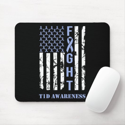 Diabetes T1d Sensibilisierungsmonat Flag Blue Ribb Mousepad (Mit Mouse)