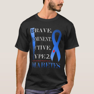 Diabetes-T-Shirt Typ 2 Diabetes-Sensibilisierungsq T-Shirt
