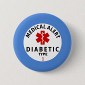 DIABETES-TYP 1 BUTTON (Vorderseite)