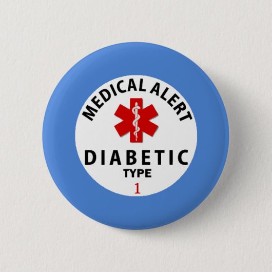 DIABETES-TYP 1 BUTTON (Vorderseite)