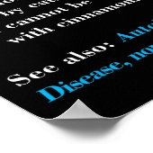 Diabetes Typ 1 Definition Autoimmunerkrankung Poster (Ecke)