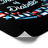 Diabetes Typ 1 Diabetes Poster (Ecke)