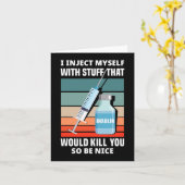 Diabetes Typ 1 Diabetes T1D I injizieren sich I Karte (Gelbe Blume)